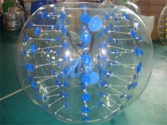 All The Fun Inflatables and Blue Color Dots Bubble Soccer Ball
