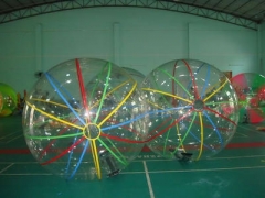 Interactive Inflatable Color Strips Water Ball