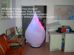 LED Lights Peach Type Inflatable Decoration