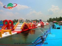 Look better Inflatable Aqua Run Challenge Water Pool Toys