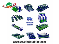 Beautiful appearance Outdoor Inflatable 5K meters adult obstacles giant inflatable obstacle course