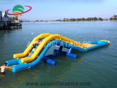 LED Light Inflatable Challenge Water Park Obstacle Course