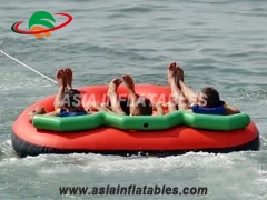 Inflatable Towable 3 Person Floating Towable Water Ski Tube Raft and Balloons Show