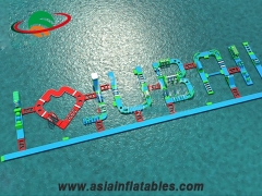 Best Artworks Floating Letter Model Water Park Inflatable Aqua Obstacle Course