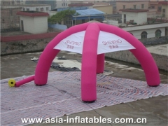 Rózsaszín felfújható kupola sátor