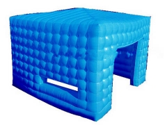 Kék felfújható kocka sátor
