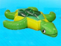 Turtle Rider Inflatable Poot Toy