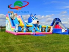 Fantastic Commercial Inflatable Bluey Combo Bounce House With Slide