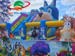 Above Ground Pools, Best Sellers #Bluey Jumping Castle Combo Bounce House Hire