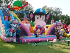 Fantastic PAW Patrol Fun World Jumping Inflatable Playground For Sale