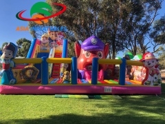 Custom Drop Stitch Inflatables, Inflatable Toy PAW Patrol Inflatable Trampoline For Kids with Wholesale Price